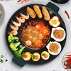 Korean-style Grill Pan Shabu-shabu Frying Pot Home Multi-functional Hot Pot Barbecue Integrated Pot Multicooker Electric Pot 2