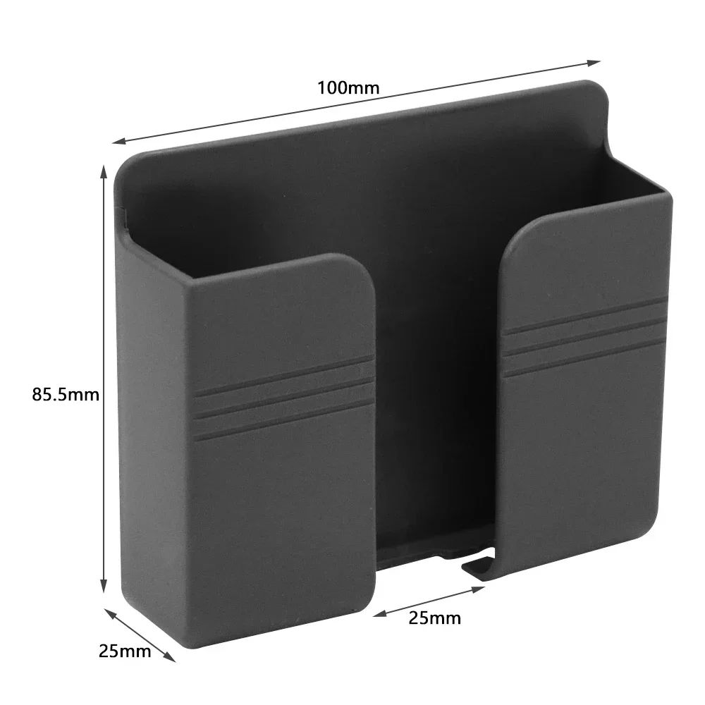 Wall Mounted Storage Box 4Pcs Multifunction Punch Free Organizer TV Remote Control Mounted Mobile Phone Plug Charging Holder