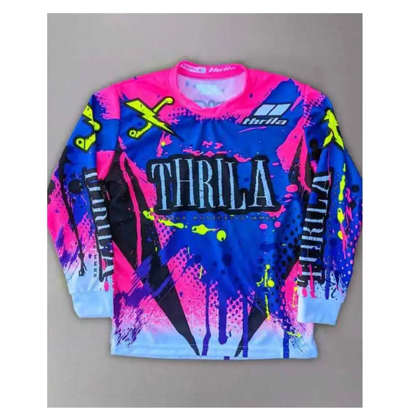 Long sleeve t-shirt Motocross Jerseys downhill Moto Jersey DH Off Road Mountain Bike mtb jersey men road bike jersey