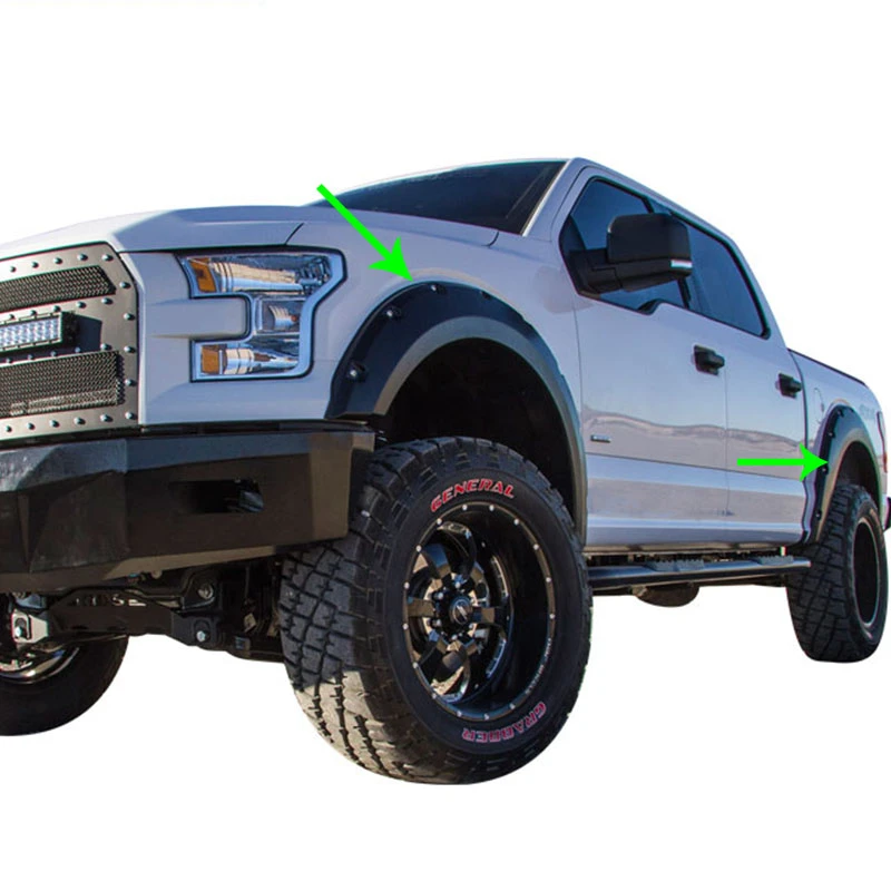For Ford F150 2015 2016 2017 Abs Car Fender Flares Extra Wide Body Wheel Arches F150 Fender