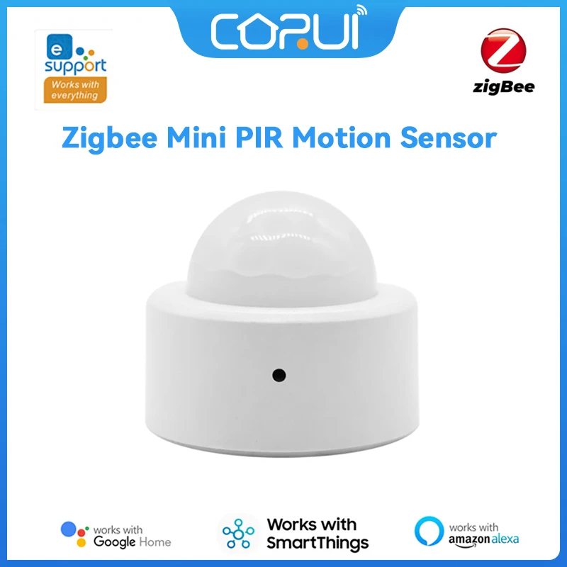 

CoRui Zigbee Mini PIR Motion Sensor Smart Human Motion Sensor Emergency Alert APP Push Function eWeLink APP Remote Control