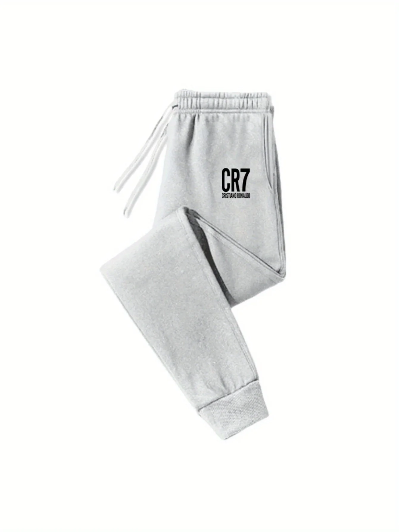 Men's pants CR7 printed jogging pants with drawstring autumn/winter sportswear adjustable jogging loose fit