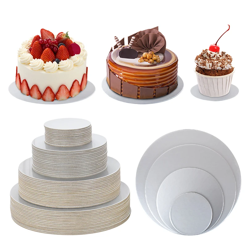 Golden Round Cake Mat Mousse Bottom Food Mat Disposable Dessert Snack Display DIY Dessert Table Tray Party Decoration Supplies cake baking mat