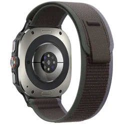 Trail Nylon Loop Sports Band - Adjustable Durable Wristband - Galaxy Watch Ultra2 (Green gray)