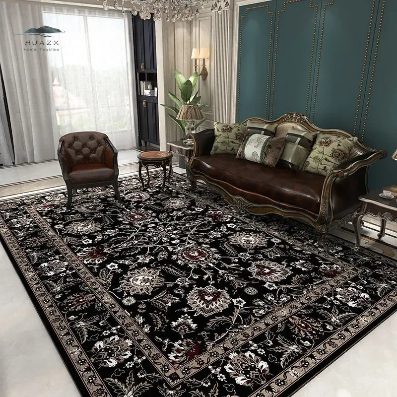Persian Morocco Carpet Home Large Area Rugs for Living Room Floor Mats Bedroom Decoration Floral Sofa Non Slip Soft Flannel Mat