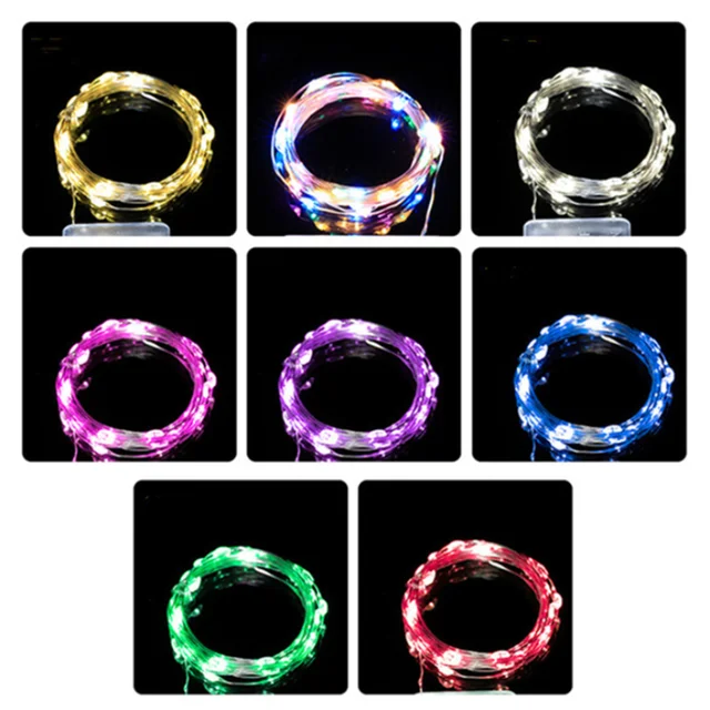 고품질 구리로 제작된 USB 배터리 구리 와이어 화환 램프