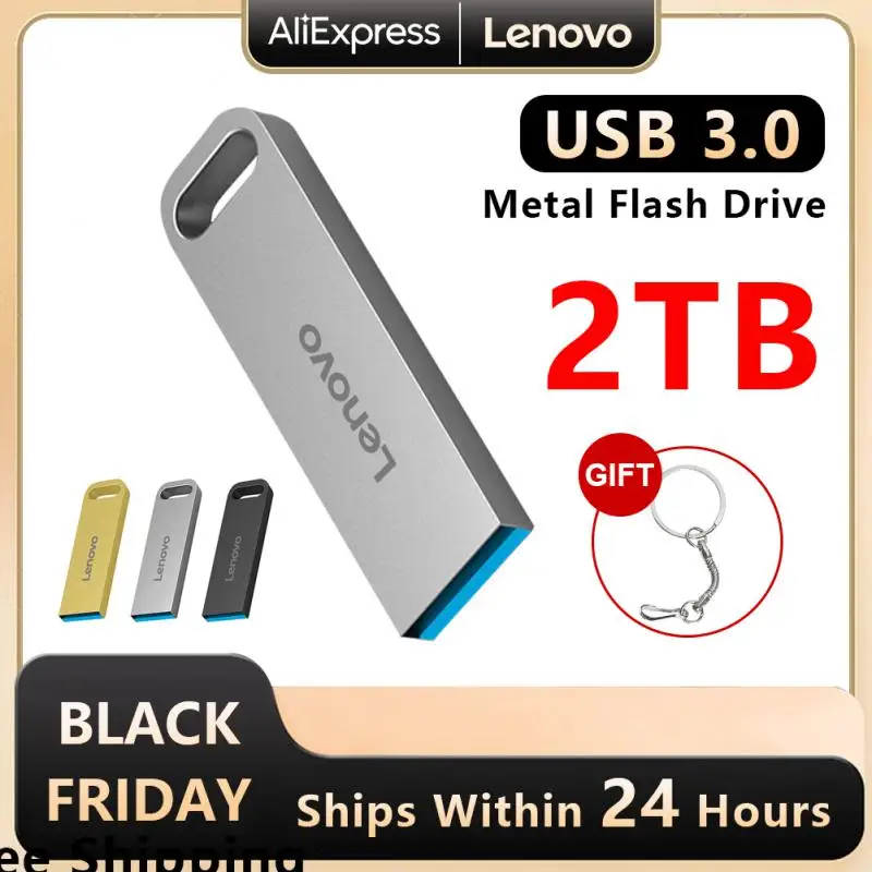 Lenovo Usb 3.0 2Tb Pen Drive In Metallo 1Tb Cle Chiavette Usb Pendrive Usb Chiavetta Usb Portatile Ad Alta Velocità Memoria Spedizione Gratuita