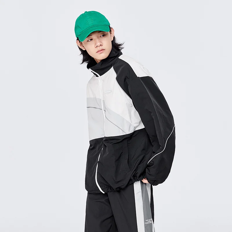 Semir Jacket Men Vitality College Style Handsome Boy'S Top 2022 Autumn New Stitching Stand Collar Jacket