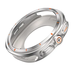 Premium Aluminium Alloy Protective Watch Case - Ultra Protector Accessories for Galaxy watch 8 40mm (Titanium orange)