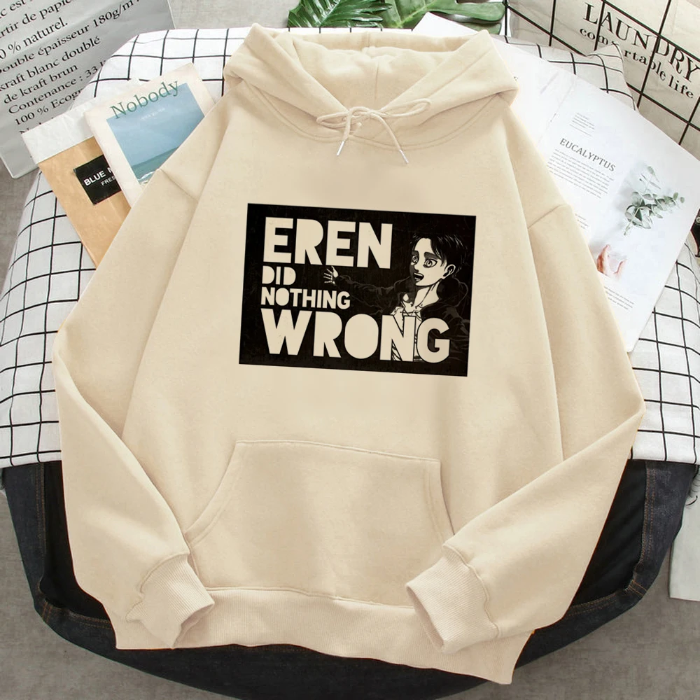

Aot Eren Attack on Titan Shingeki No Kyojin hoodies women graphic anime y2k aesthetic clothes tracksuit women Fleece sweatshirts
