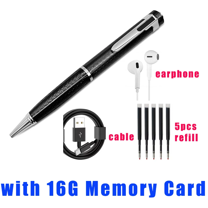 Professional Digital Voice Recorder Pen with Long-Distance Audio Recording and Expandable Storage