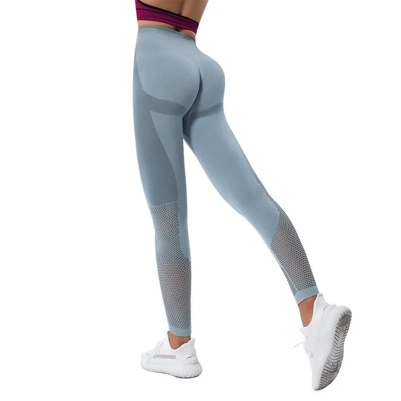 

Naked Feel Women Fitness Gym Seamless Leggings High Waist Peach Hip Running Training Tights Sports Yoga Pants Workout Clothes