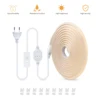 110V 220V Cob LED Strip Light Super Bright waterproof With EU US Power Supply Switch 288 LEDS/m Warm/Neutral/White Outdoor Decor 2