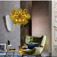 Nouveau Chambre d'enfant Chambre Designer Lustre En Verre Moderne Minimalement Salon Restaurant Lampe Suspendue Décor À La Maison Lumière LED 4