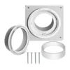 Dryer Vent Wall Plate with Hose(4 Inch 8 Feet),Twist Lock Dryer Vent Connector Kit,4 Inch Dryer Duct Connector Flange A 1