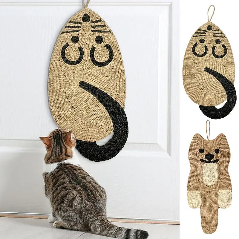 

Cat Scratch Pad Durable Animal Shaped Hungable Cat Sisal Mat Multifunctional Water Proof Couch And Carpets For Pets Accessories