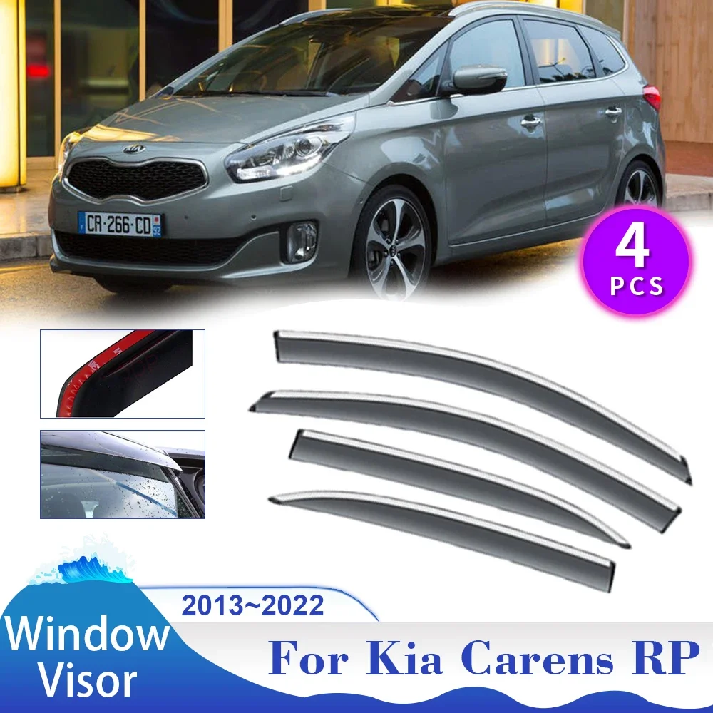 

Козырек для автомобильного окна Kia Carens Rondo RP 2013 ~ 2022, 2014 2015 2016 2017 2018 2019 2020 2021 защита от солнца, дождя, отражатель, навес для навеса, крышка для вентиляции и дыма, внешние аксессуары