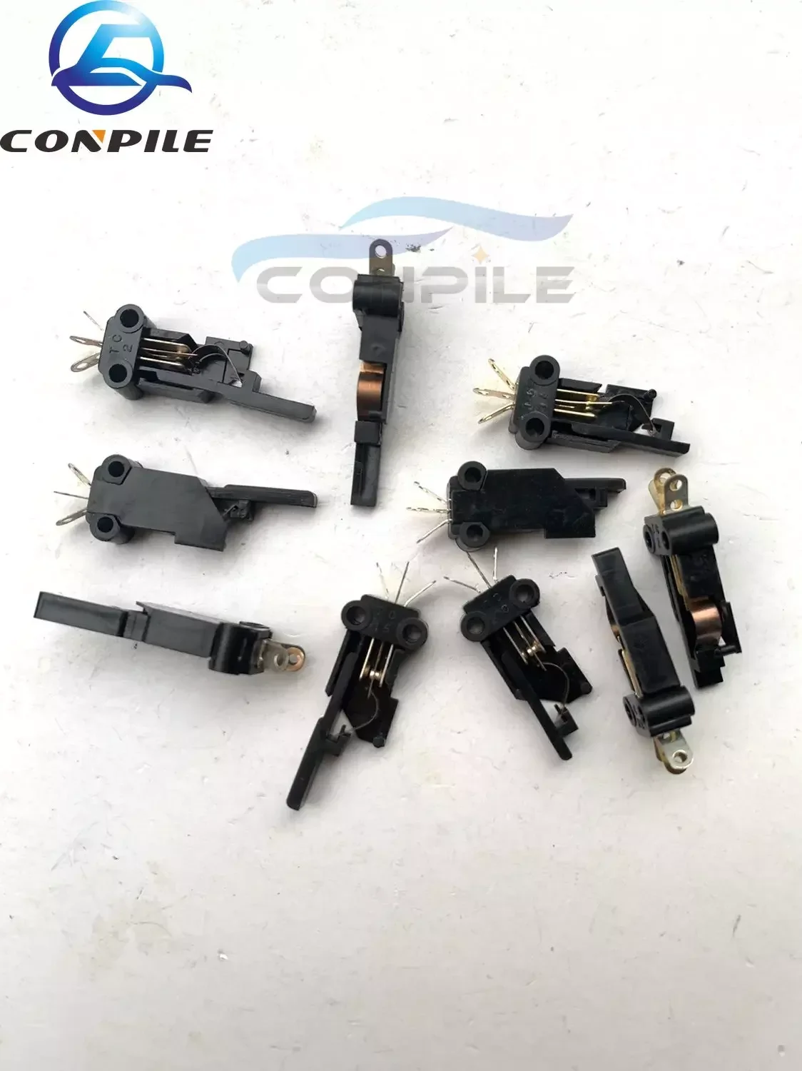 5 Pezzi Per Sharp Magnetic Cassette Holder Tape Recorder Movement Silver Contact