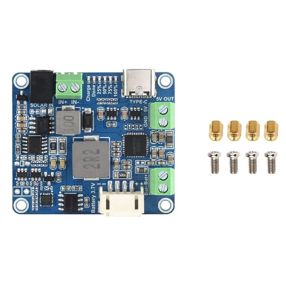 

Waveshare Solar Power Manager Module (D) Supports 6V~24V Solar Panel Voltage Stabilizing Module TypeV~V Power Generation Solar