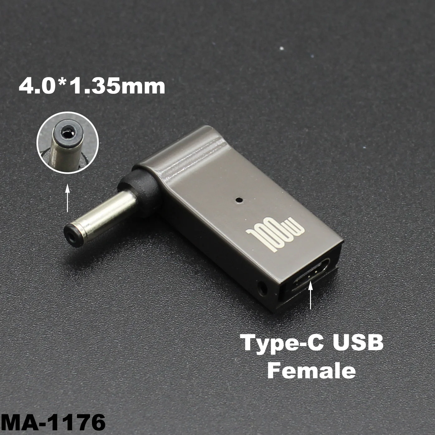 100W USB-C to DC Power Adapter Converter for Universal Laptop Charging
