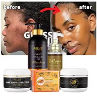 AILKE – ensemble de soins de la peau au collagène 5 en 1, restauration de l'élasticité de la peau, peau lisse, éclaircit, même le teint, pour le visage et le corps, Kit d'utilisation 1