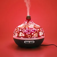 400ml Aroma Essential Oil Diffuser Ultrasonic Air Humidifier with Wood Grain electric LED Lights aroma diffuser for home 1