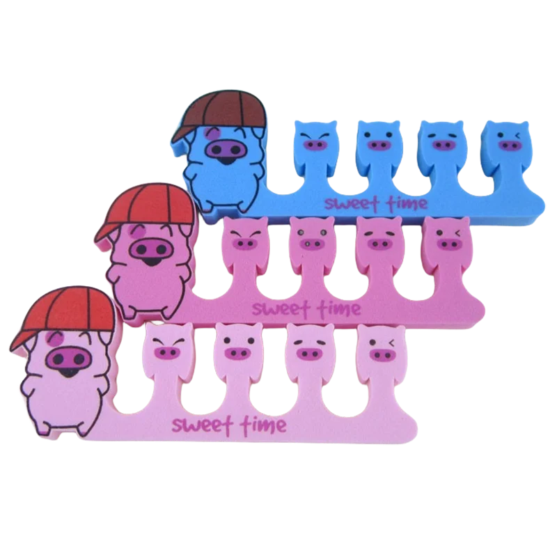 50 pcs/lot Nail Art Toe Separators Fingers Foots Sponge Soft UV Gel Polish Beauty Tools Manicure Pedicure Pack Nail
