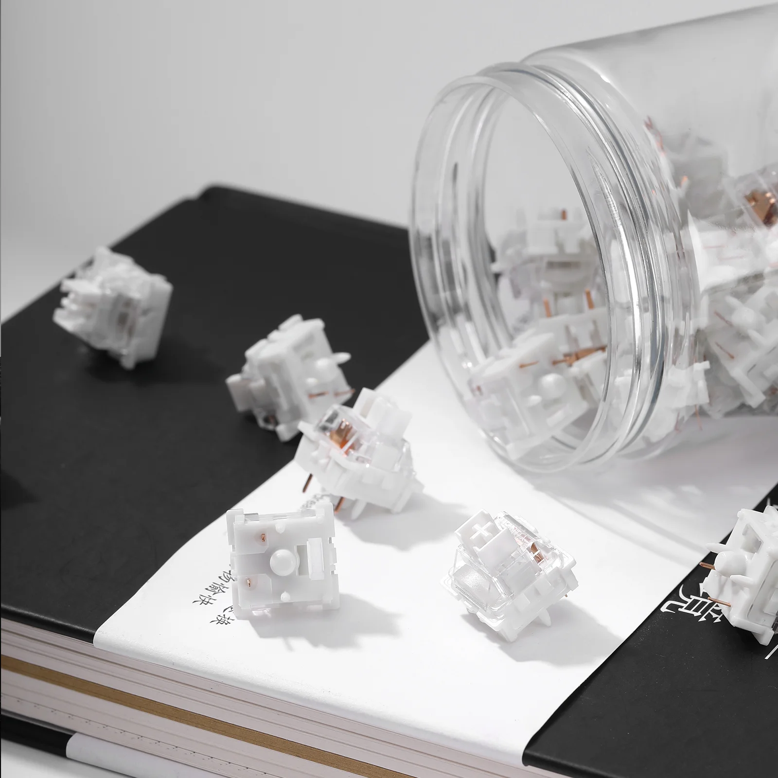 Yunzii-milk v2リニアスイッチ、LEDディフューザー付き、事前に潤滑