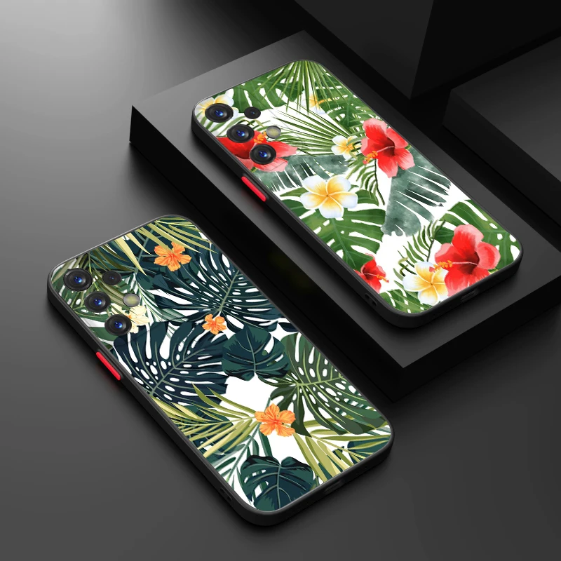 ArtTropicalPlantsPhoneCaseForSamsungS24S23S22S21S20FES10