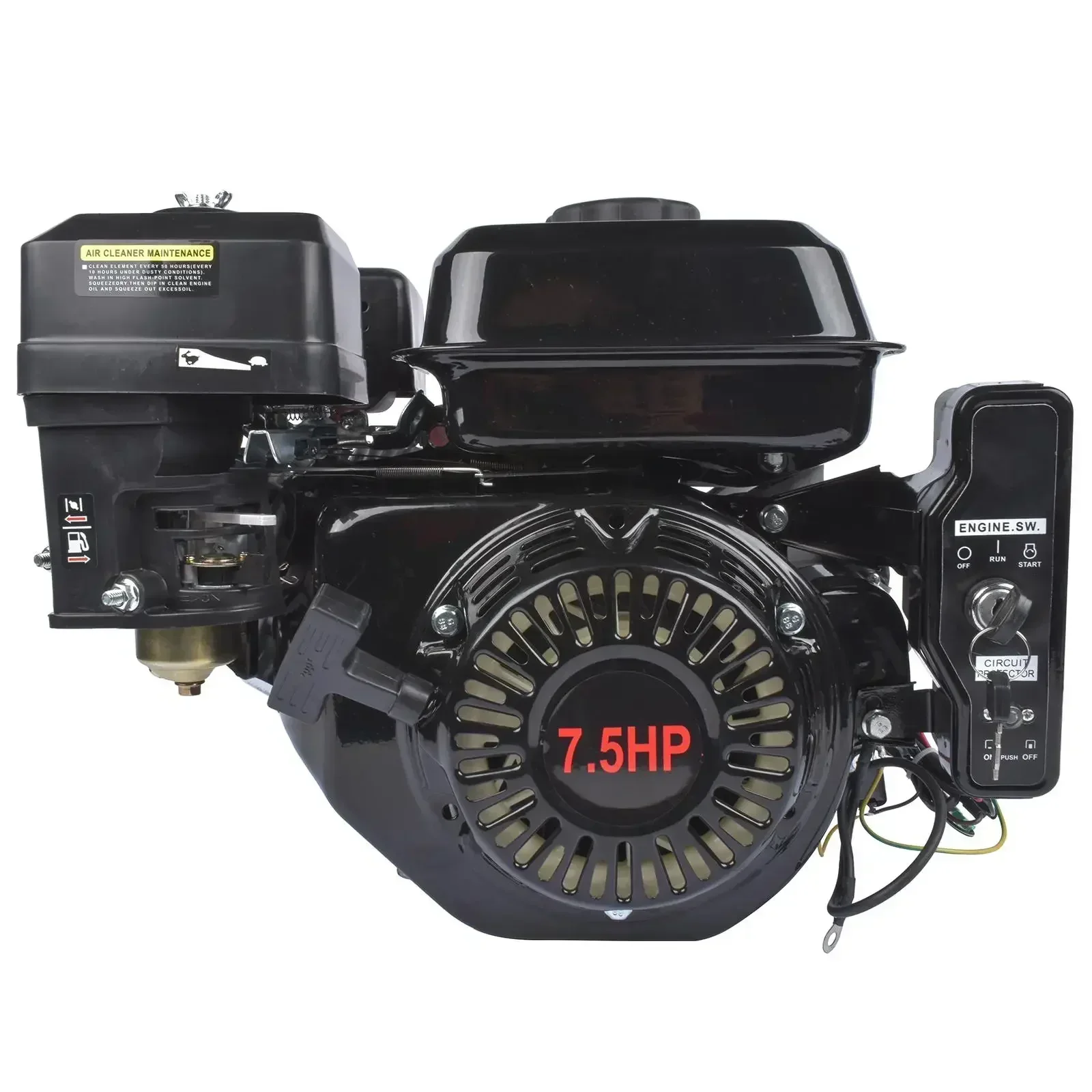 AP03 7.5HP 전기 시동 수평 엔진 4행정 212CC 고카트 가솔린 엔진 모터