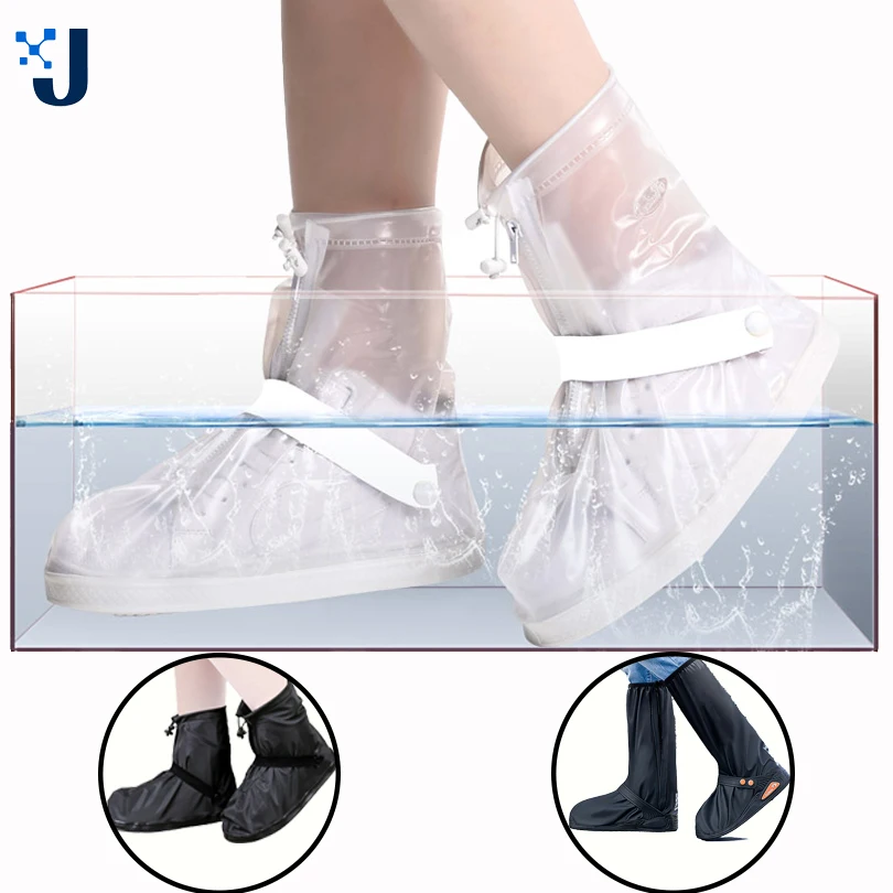 

Rain Shoes Cover PVC Shoes Boots Waterproof Protectors for Mens Womens Thick Rain Proof Shoes Cover Non-Slip Outdoor Tools