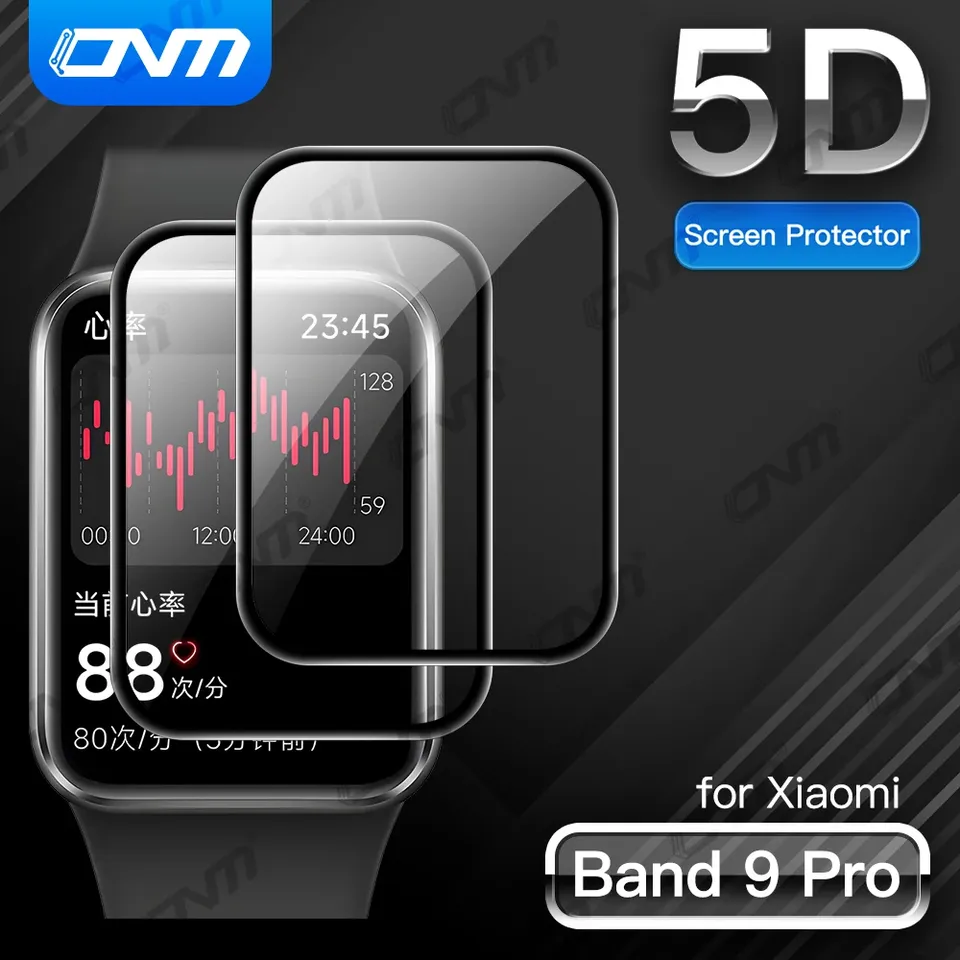 5D Protective Film for Xiaomi Mi Band 9 Pro Screen Protector Anti-scratch Soft Film MiBand 9 Pro Accessories (Not Glass)