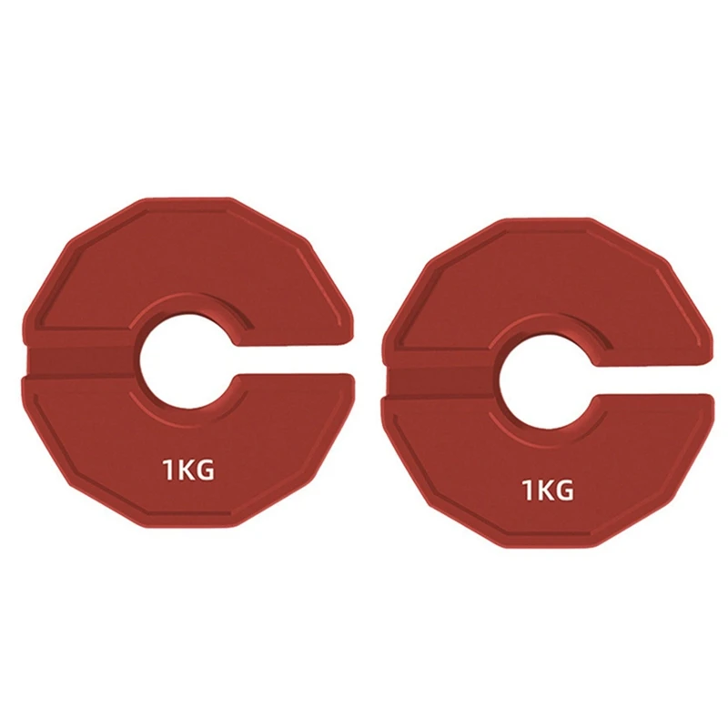 AA79 New 2PCS Gym Micro-Type Plates Dumbbell Fractional Weight Plate Rubber Fractional Weight Plates Add-On Aperture 35Mm