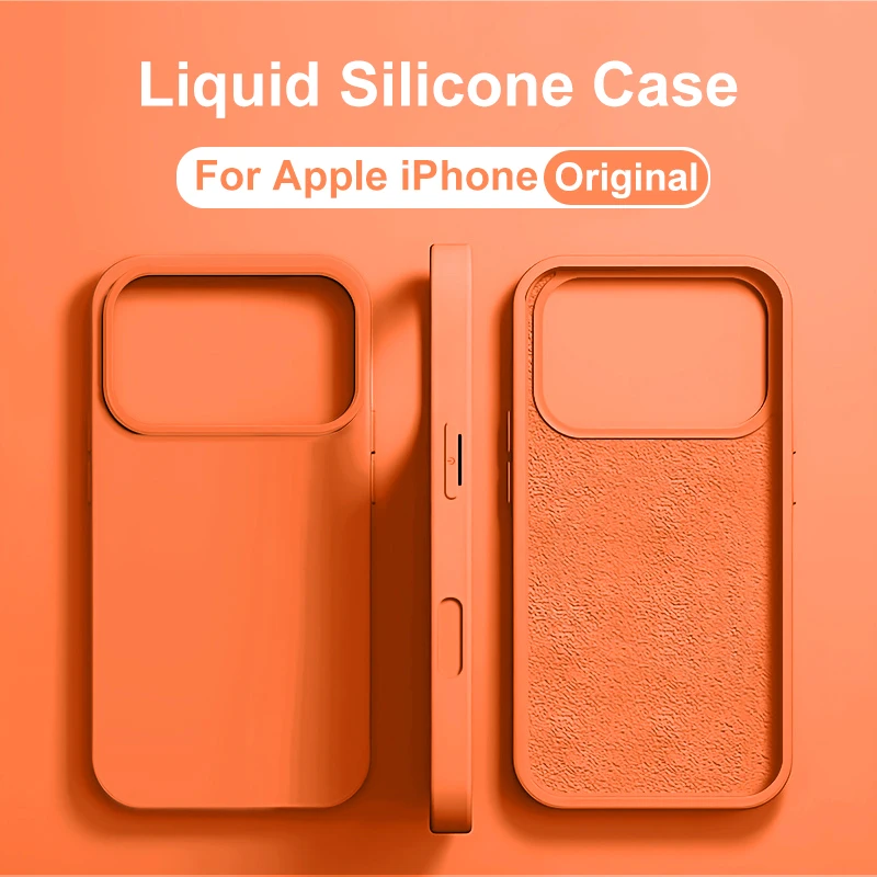 เคสซิลิโคนนิ่ม iPhone 17 Pro Max ปกป้องครบจบในตัว