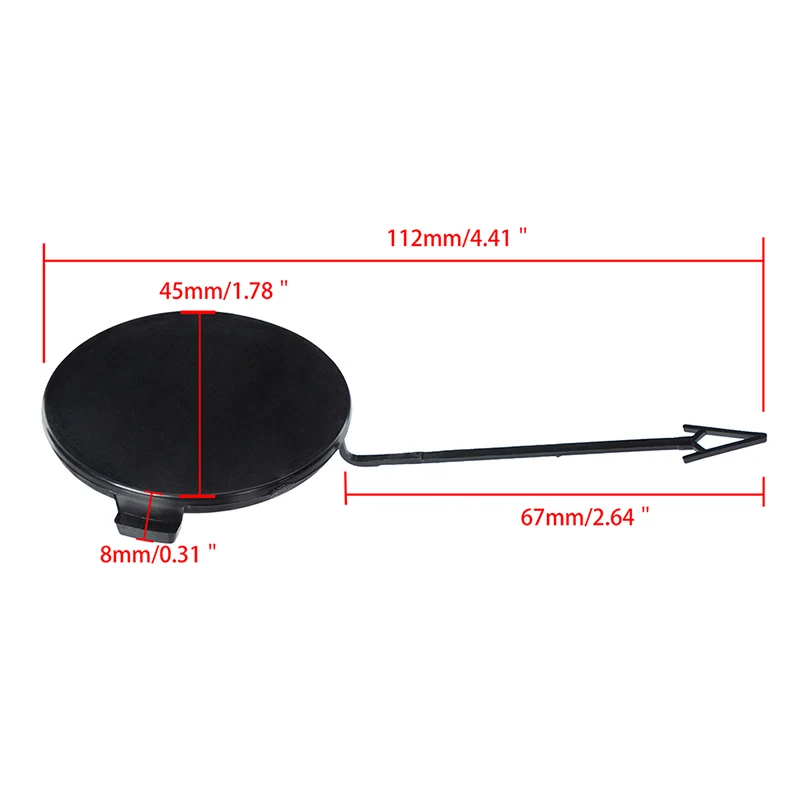 For Audi A4/S4 B7 Sedan/Avant quattro 2005 2006-2008 Car Grey Front Bumper Protect Towing Hook Eye Cover Cap Auto Replacement 3