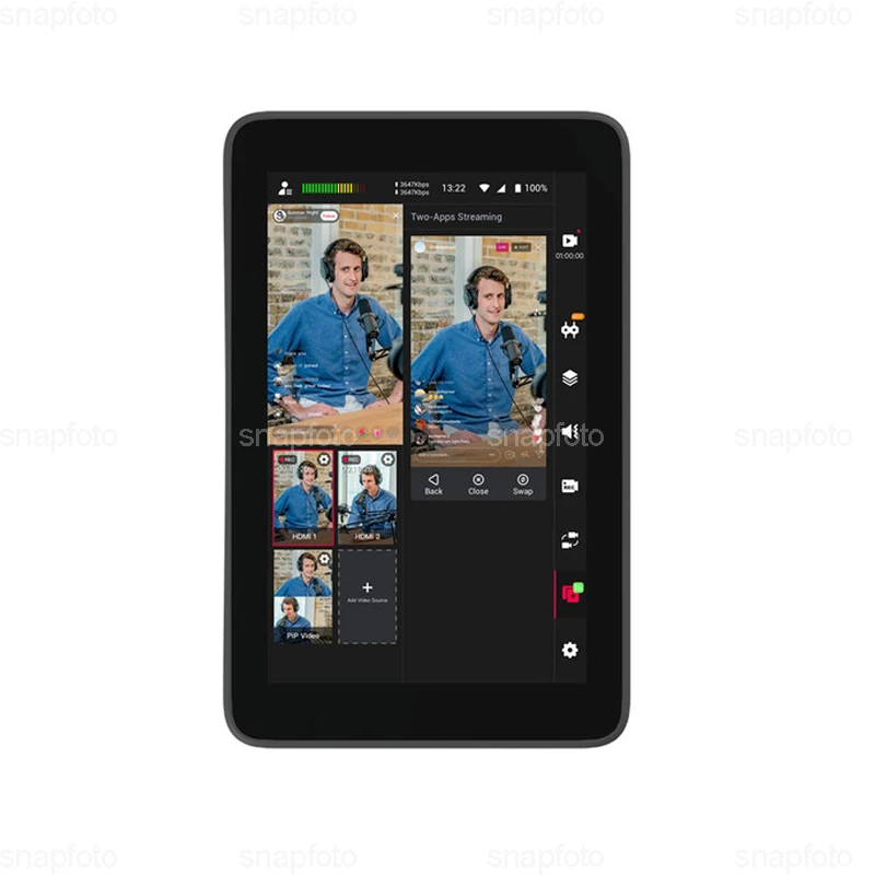 Description Picture 3 of itemYoloLiv YoloBox Ultra, The Ultimate All-in-one Horizontal/Vertical Live Streaming Equipment Switcher Monitor Encoder Recorder