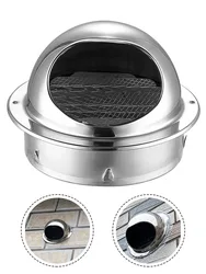 75mm-200mmStainless Steel Wall Ceiling Air Vent Ducting Ventilation Exhaust Grille Cover Outlet Heating Cooling Vents Cap