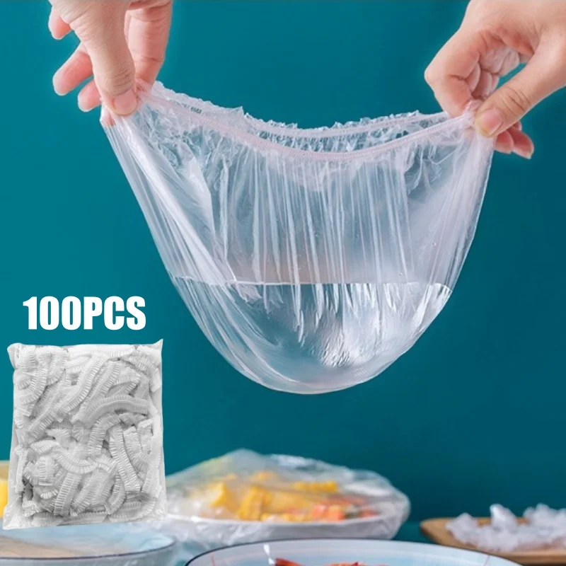 100/200PCS Disposable Fresh-keeping Bag Food Covers Fruit Storage Packaging Bags Kitchen Fresh Keeping Freshness