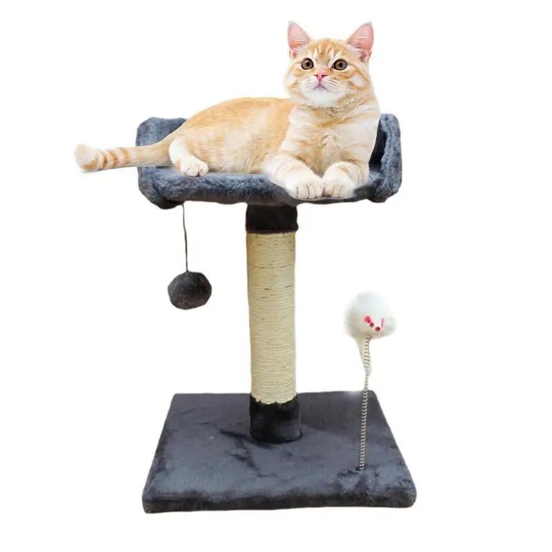 

Cat Tree Tower Indoor Cats Cat Scratch Tower Cozy Mini Cat Self Groomer Interactive Toys For Kittens And Cats Sleeping And