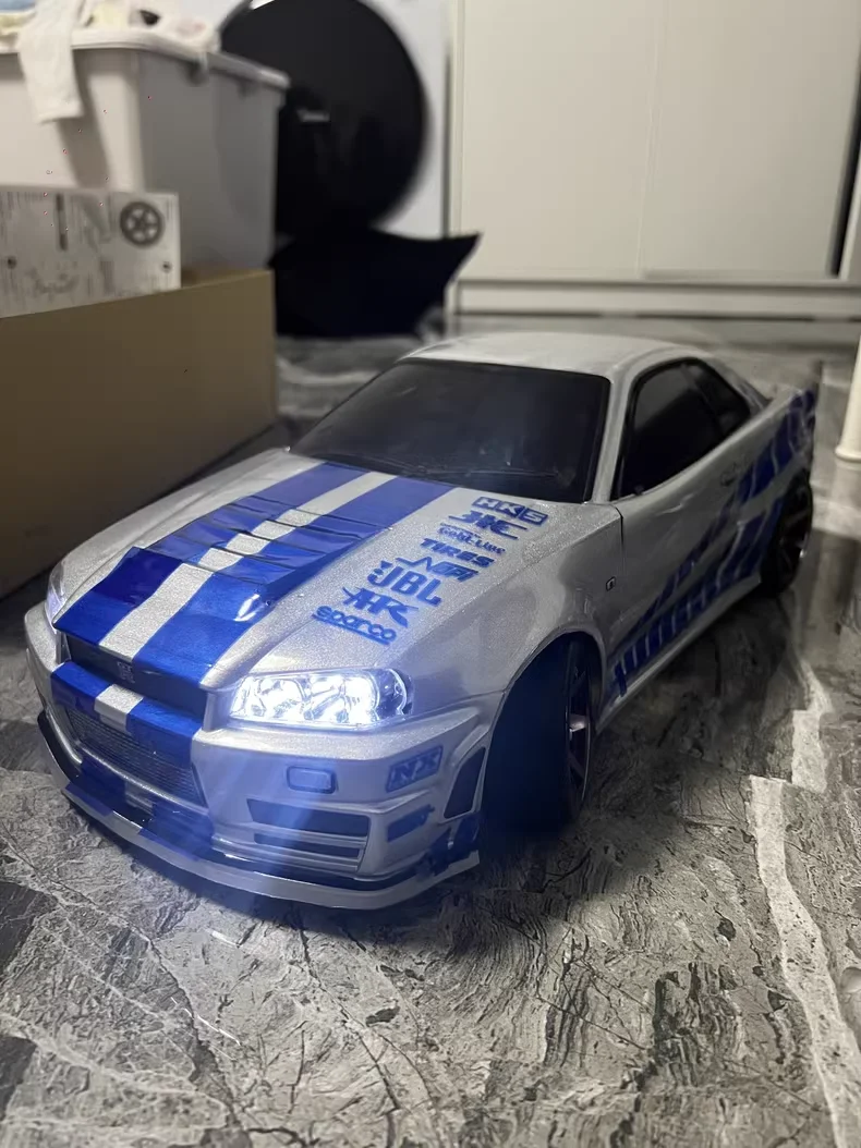 FAST FUR GTR R34 Car body shell stickers For Tamiya MST TEAMC CARTEN ...