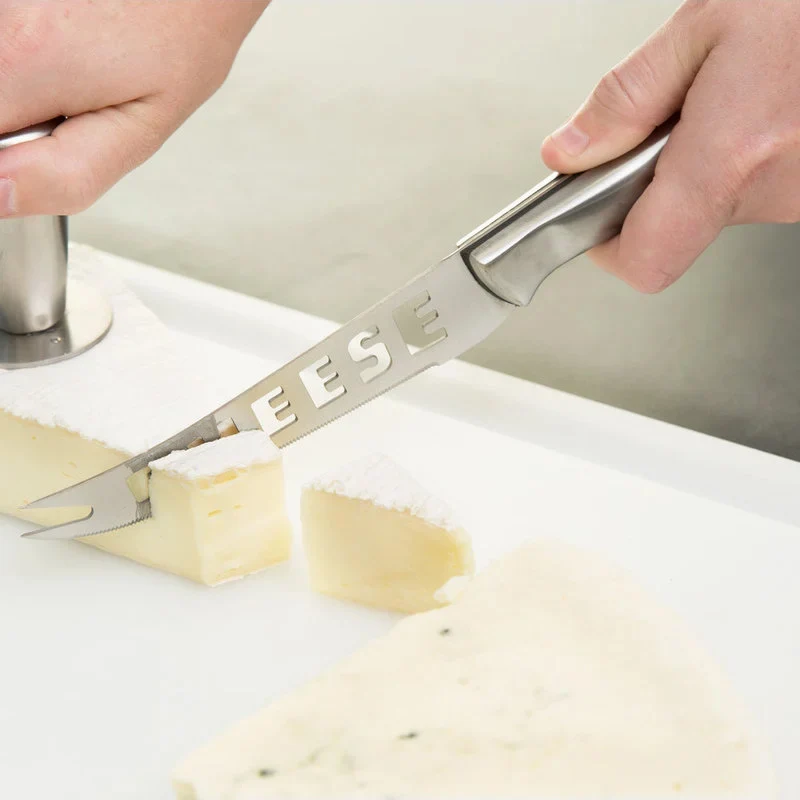 Stainless Steel Cheese Knife Hollow Butter Knife Sawtooth Fruit Kitchen Baking Utensils