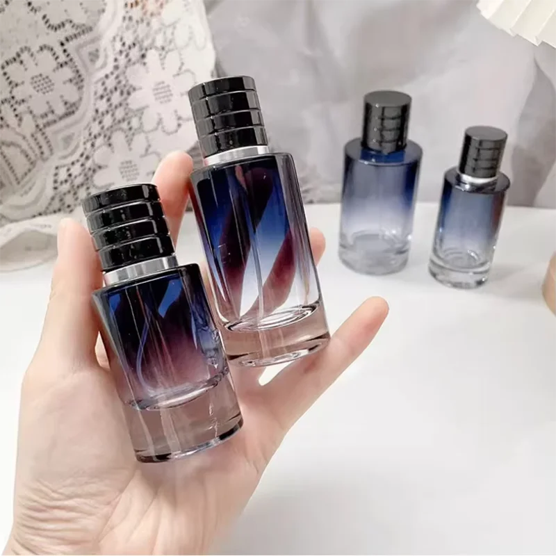 Bouteille de parfum rechargeable en verre Portable, dégradé de couleur, récipient cosmétique, atomiseur pulvérisateur, outil cosmétique de voyage, 30ml-100ml, 1 pièce 1 Bouteille de parfum rechargeable en verre Portable, dégradé de couleur, récipient cosmétique, atomiseur pulvérisateur, outil cosmétique de voyage, 30ml-100ml, 1 pièce 1