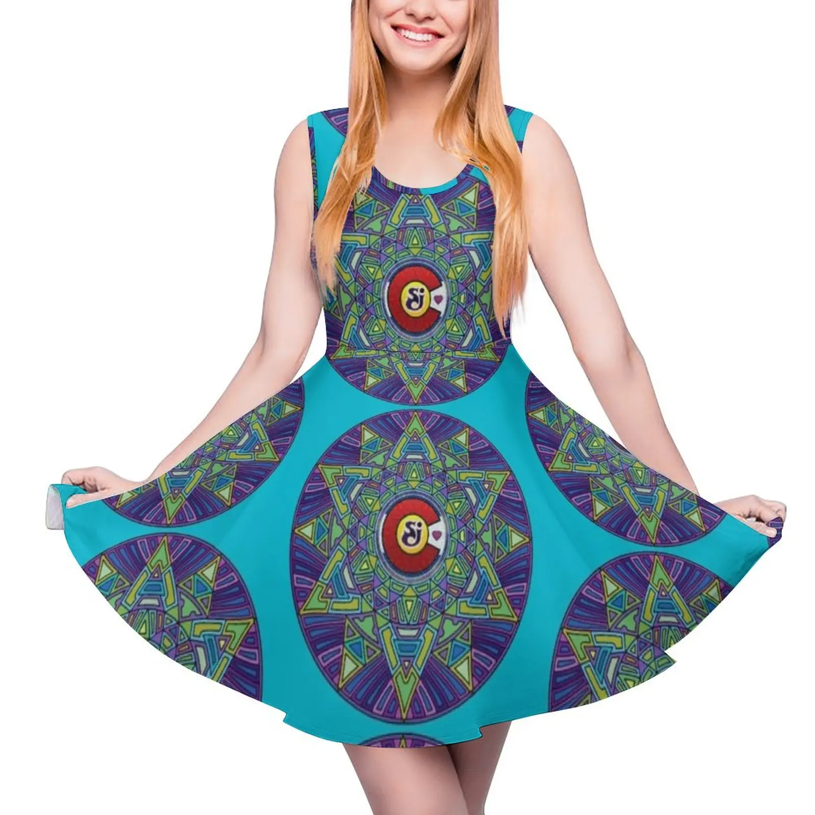 

String Cheese Incident Sacred Mandala Colorado Love Round Neck Dress prom dress 2024 Women's skirt