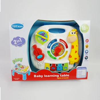 Music Table Baby Toys Learning Machine Educational Toy Music Learning Table Toy Musical Instrument for Toddler 6 Months+ 4
