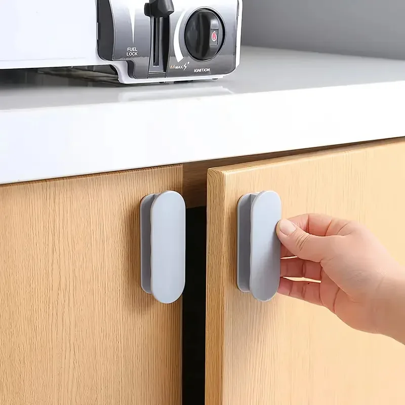 Self Adhesive Handles for Window Cabinet Drawer Ideal for Door Wardrobe Sliding Door Organizing Auxiliary Device 2 PCS