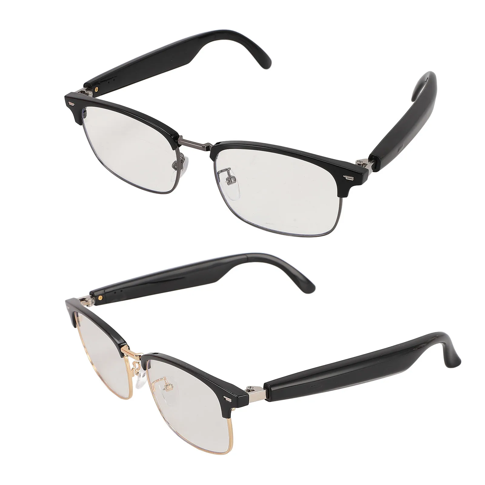 Smart Glasses Bluetooth Glasses Metal Frame Magnetic Charging Remote Photo Shooting Touch Sensor Control PC for Online Meeting 6