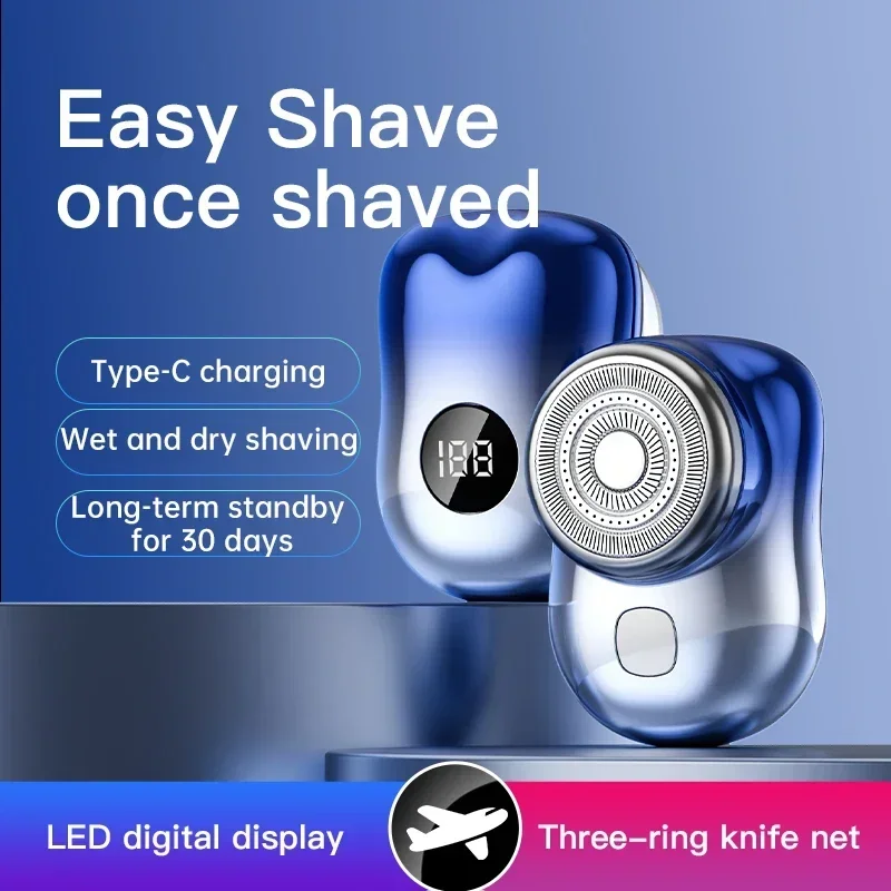 Mini Electric Travel Shaver For Men Pocket Size Washable Rechargeable Portable Painless Cordless Trimmer Knive Face Beard Razor electric shaver electric razor rotary shaver cordless shaver