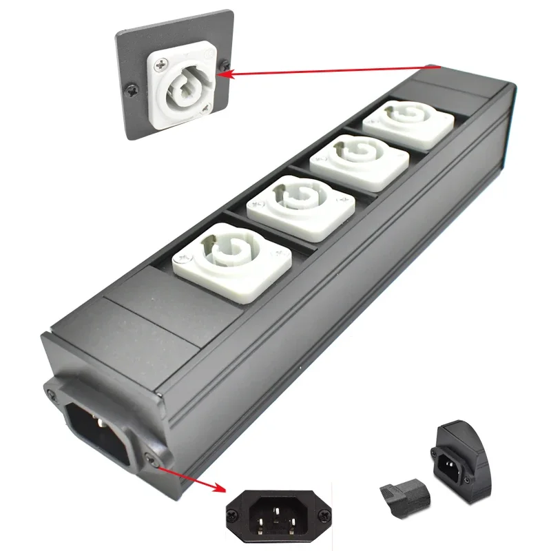 caixa de aluminio power strip powercon nac3mpb 03