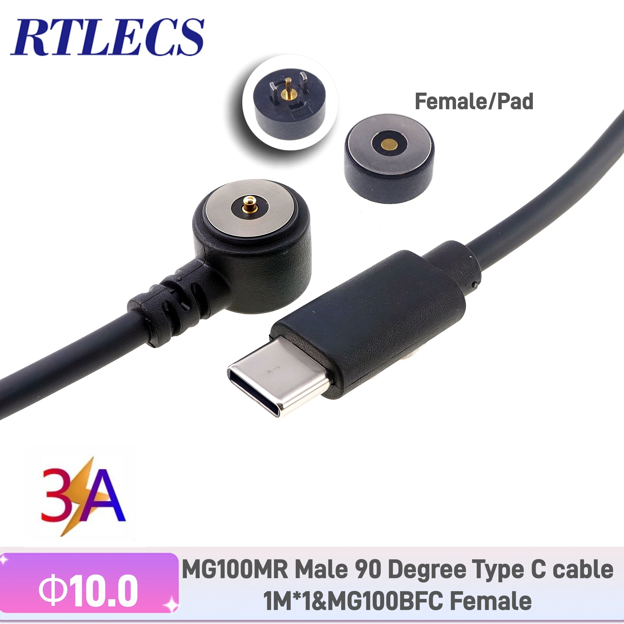Kuulaa Cavo di ricarica magnetico 3 in 1, Cavo di ricarica rapido 3 A