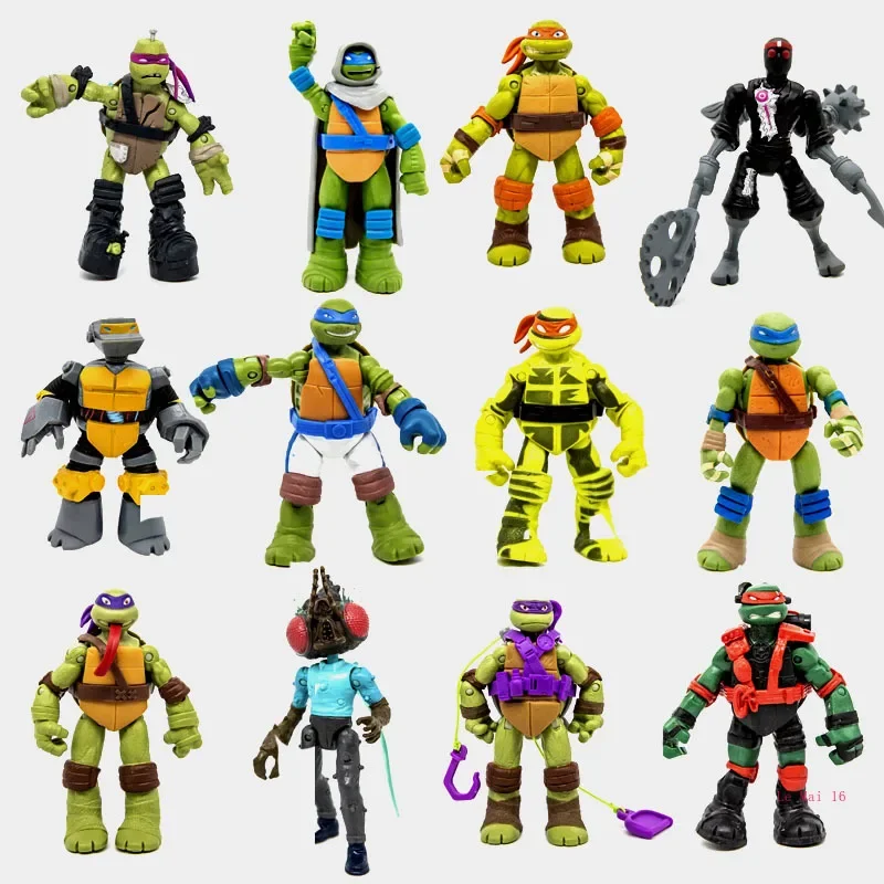 Teenages Mutantninjaes Series Raphaeles Donatelles Sharkses Toads Model Movable Action Figures Desktop Ornaments Gifts — view 6